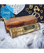 Brass Nautical Handmade Kaleidoscope with Leather Cover Kids Gift, Birth... - $36.57