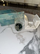Avon Shimmering Peacock Candle Holder - Clearfire Softscent candlette  -... - $3.00