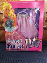 1986 Mattel Barbie Jewel Secrets Barbie Fashions Mnrfb Gown Converts To A Purse - $39.55