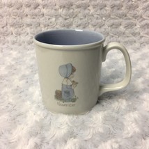 Precious Moments White Ceramic Coffee Tea Cup Mug November Birthday Vintage 1987 - $9.49