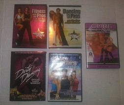 5 Dancing Workout Fitness DVD Dance with the Stars just cardio Core Dirt... - $13.85