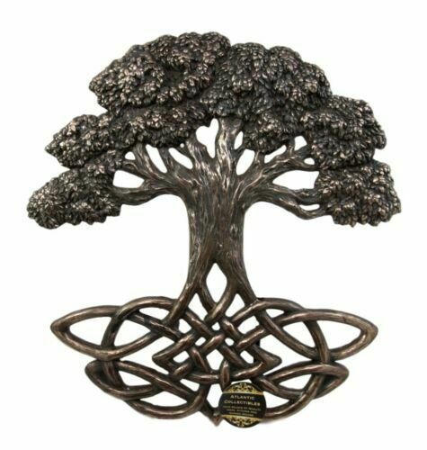Ebros Celtic Tree of Life With Knotwork Root System Decorative Wall Plaque 13H