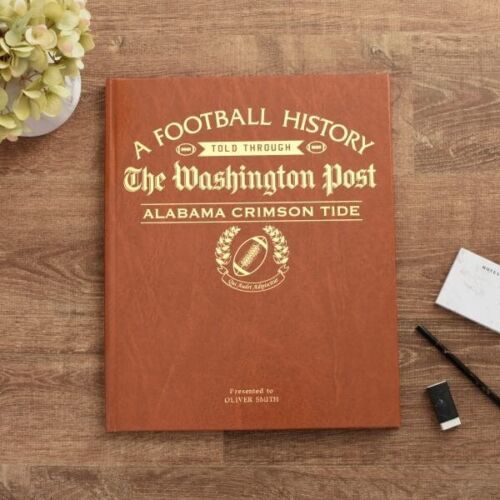 Alabama Crimson Tide Football Gift Personalised Newspaper History Book