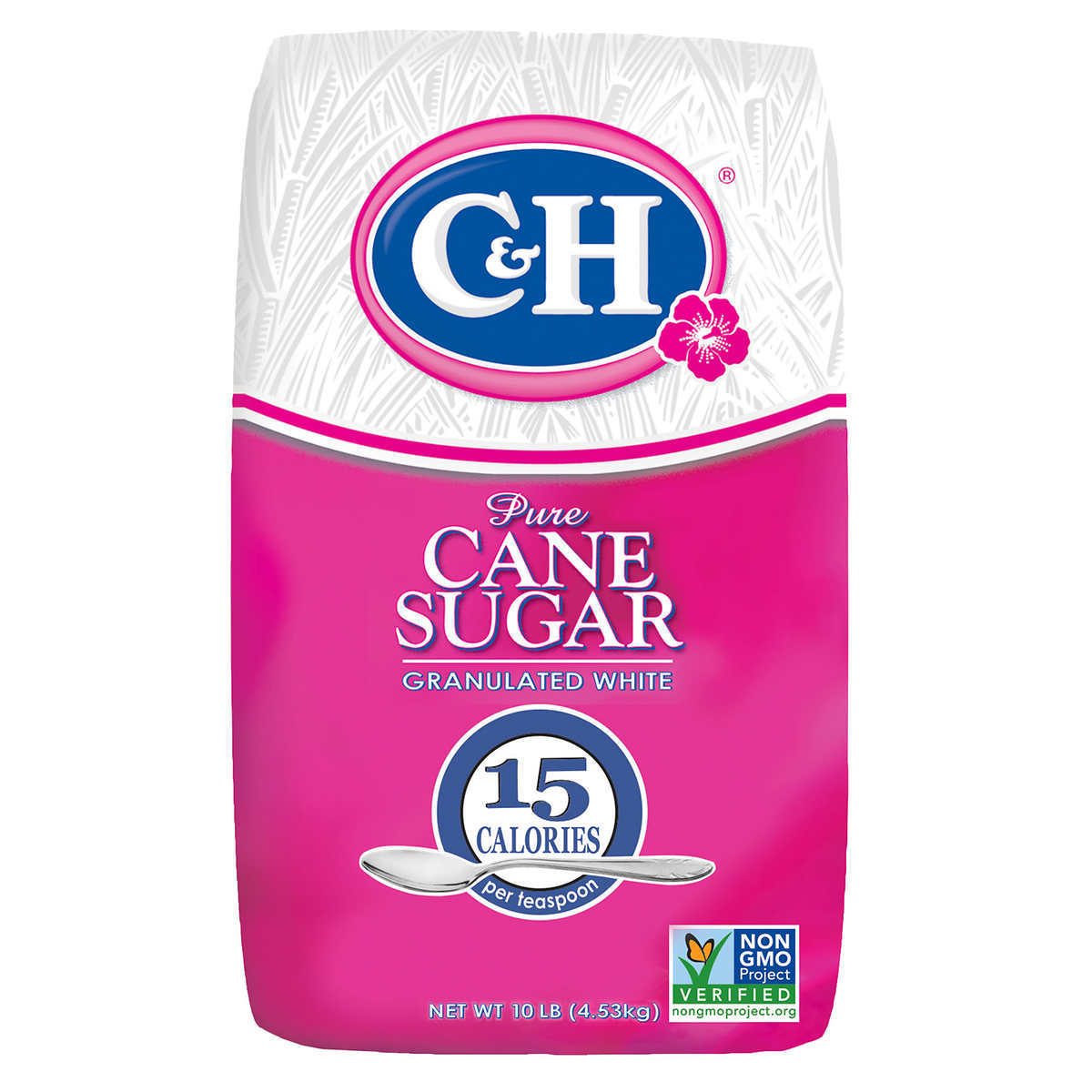 C&H Pure Cane Granulated White Sugar 10 Lbs Sugar