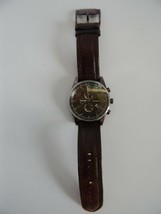 Mens Fossil Arkitekt Chronograph Watch FS-4309, 250712 Brown Leather Fossil Band - $49.99