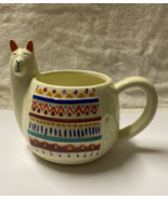 Llama Alpaca 3D Ceramic Coffee Mug Cup 16oz Modern Gourmet Foods - $18.99