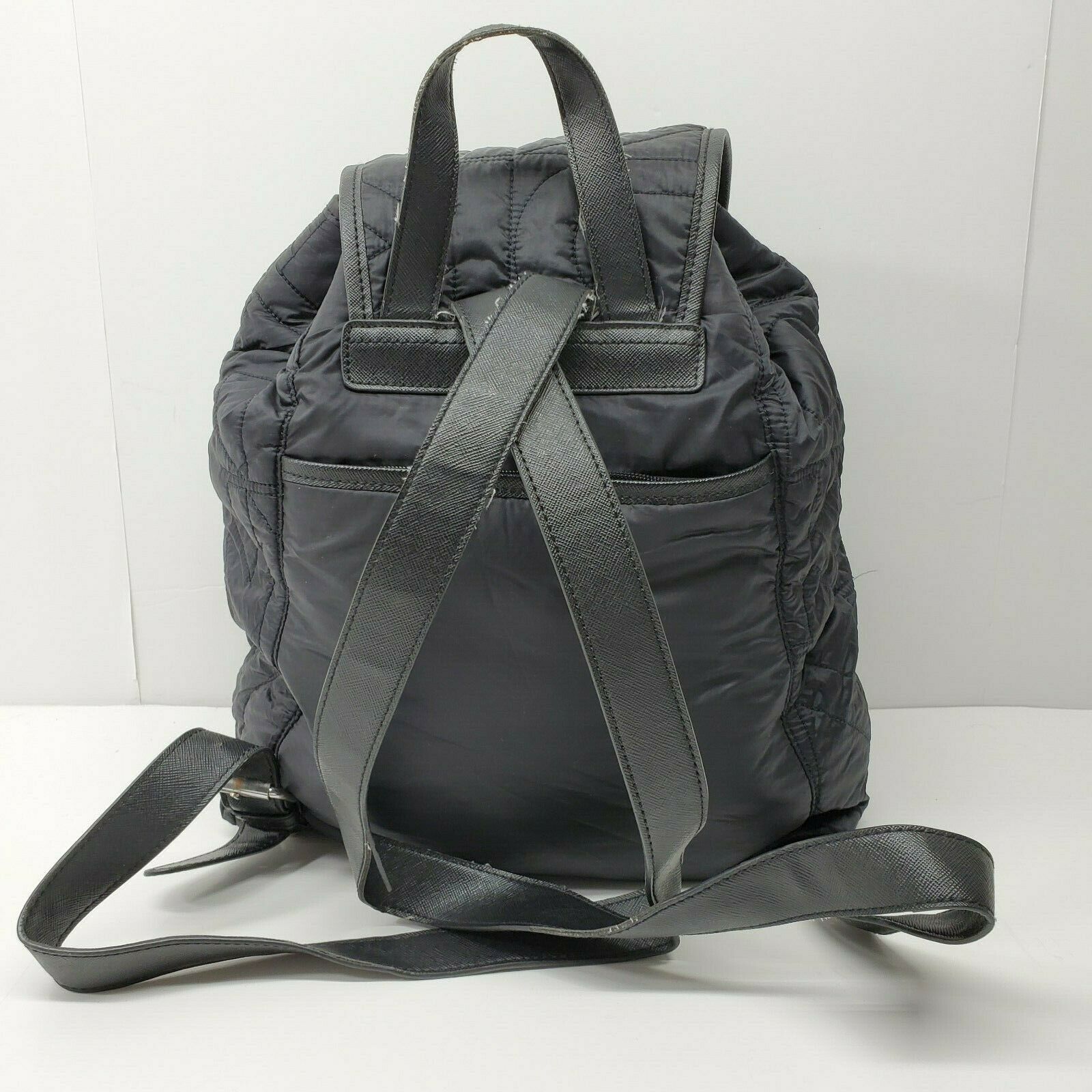 DKNY Quilted Black Backpack Bag Nylon Puffy Women's Bags & Handbags
