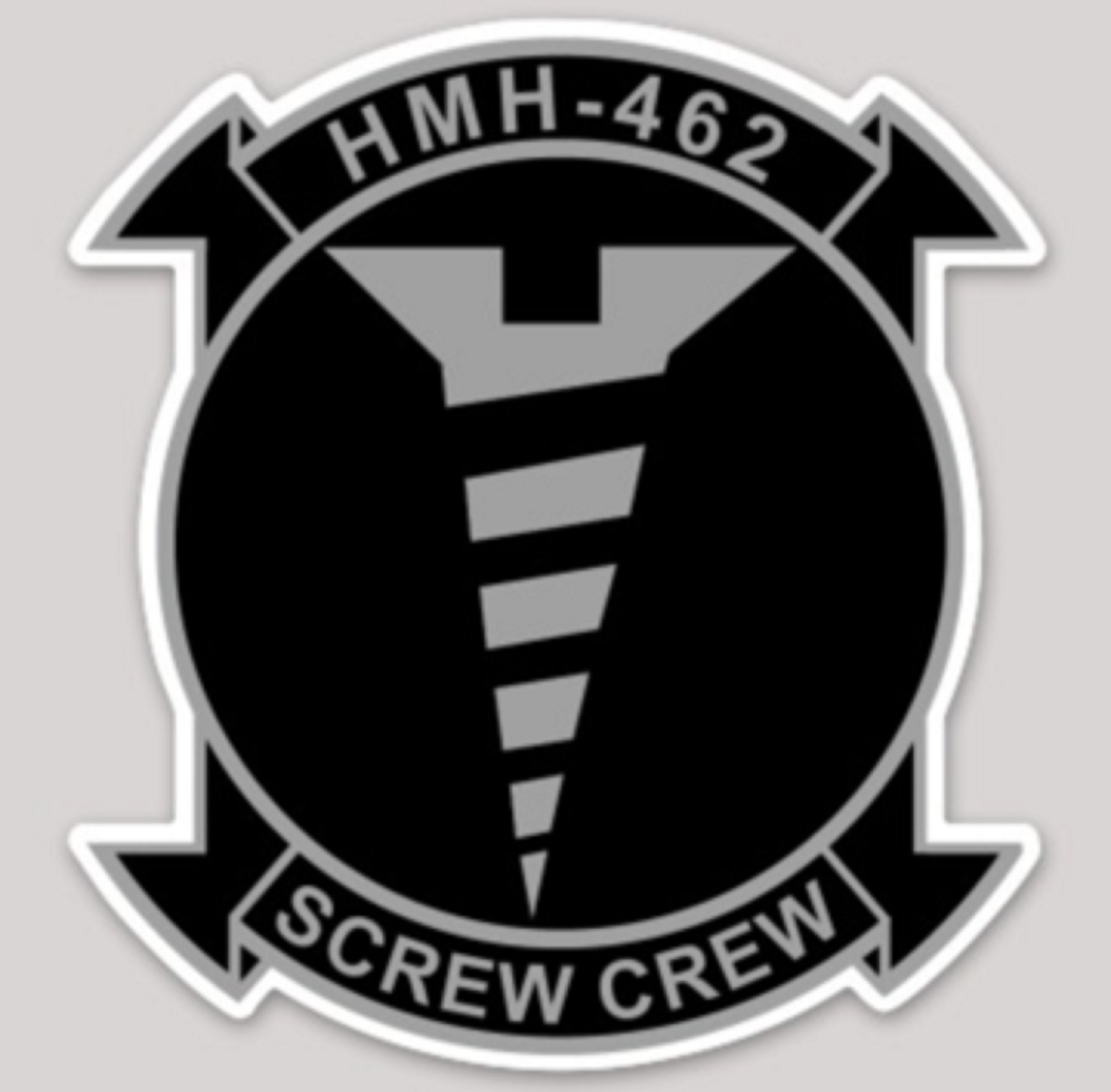 USMC HMH-462 Screw Crew Sticker - Marine Corps