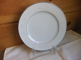 Florence by Sango 7 1/2&quot; Dessert Plate White With Gray Scrolls - $4.99