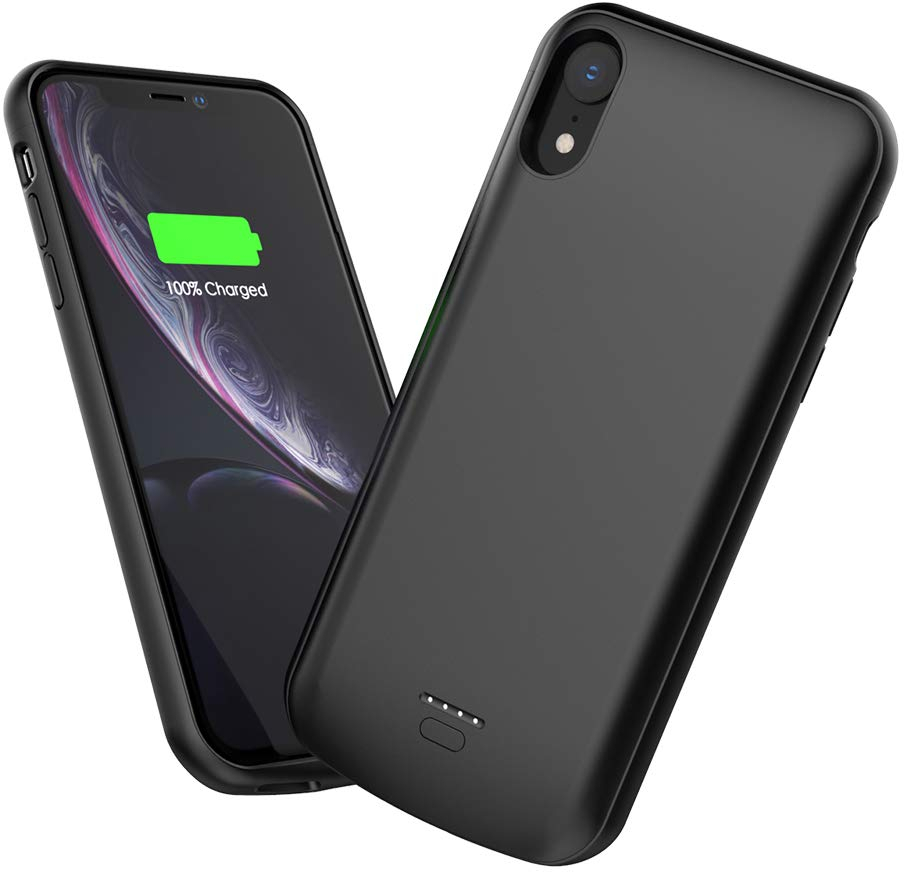 iPhone XR Battery Case,Dralee 6.1 inch 5000mAh Slim Rechargeable