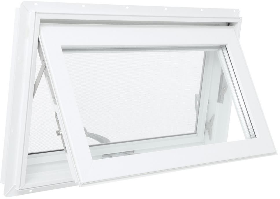 Awning Window Screen 31.75 in. x 18 in. FullyWelded Vinyl White Finish