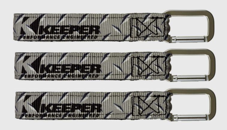 3mKeeper Wrap-It-Up GRAY BUNDLING STRAP UV Resist Waterproof Carabiner 05262 NEW