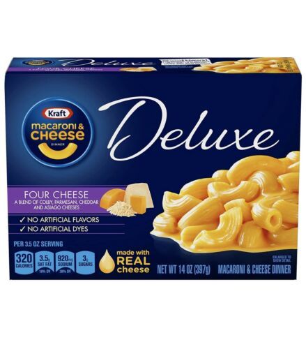 Kraft Deluxe Four Cheese Macaroni & Cheese Dinner (14 oz - Pasta & Noodles