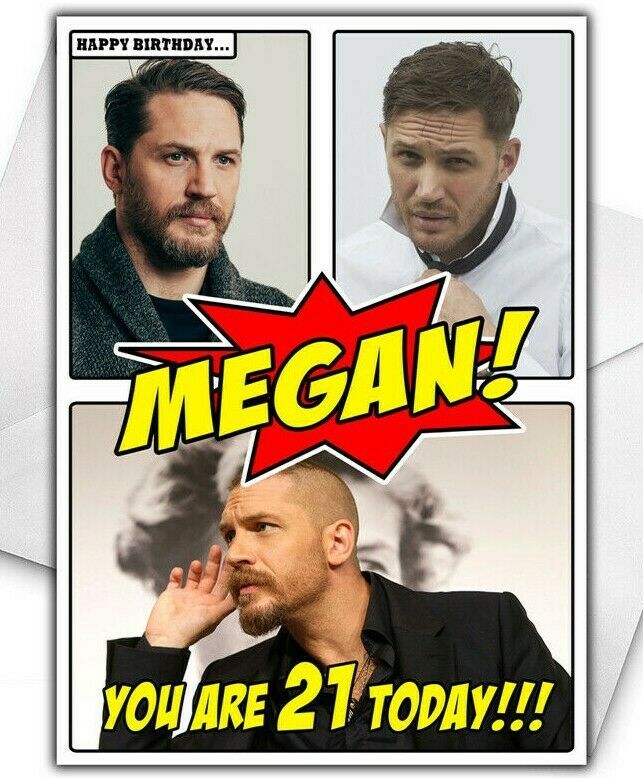 TOM HARDY Personalised Birthday Card - Large A5 - Tom Hardy Birthday
