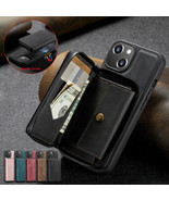 For iPhone 13 12 11 Pro Max Leather Case Magnetic wallet Flip Cover - $55.39
