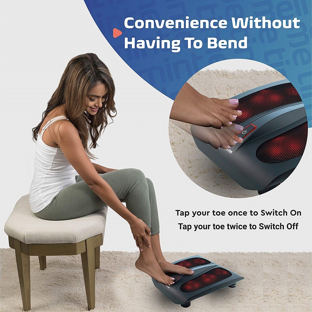 Shiatsu Foot Massager For Plantar Fasciitis With Features Built In Infrared Heat Massagers