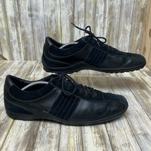 Cole Haan Oxford Shoes Mens Sz 13 Black Suede Leather Casual Driving Sneakers - $37.53