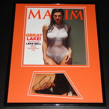 Lake Bell Signed Framed 2011 Maxim Magazine Cover Display image 1