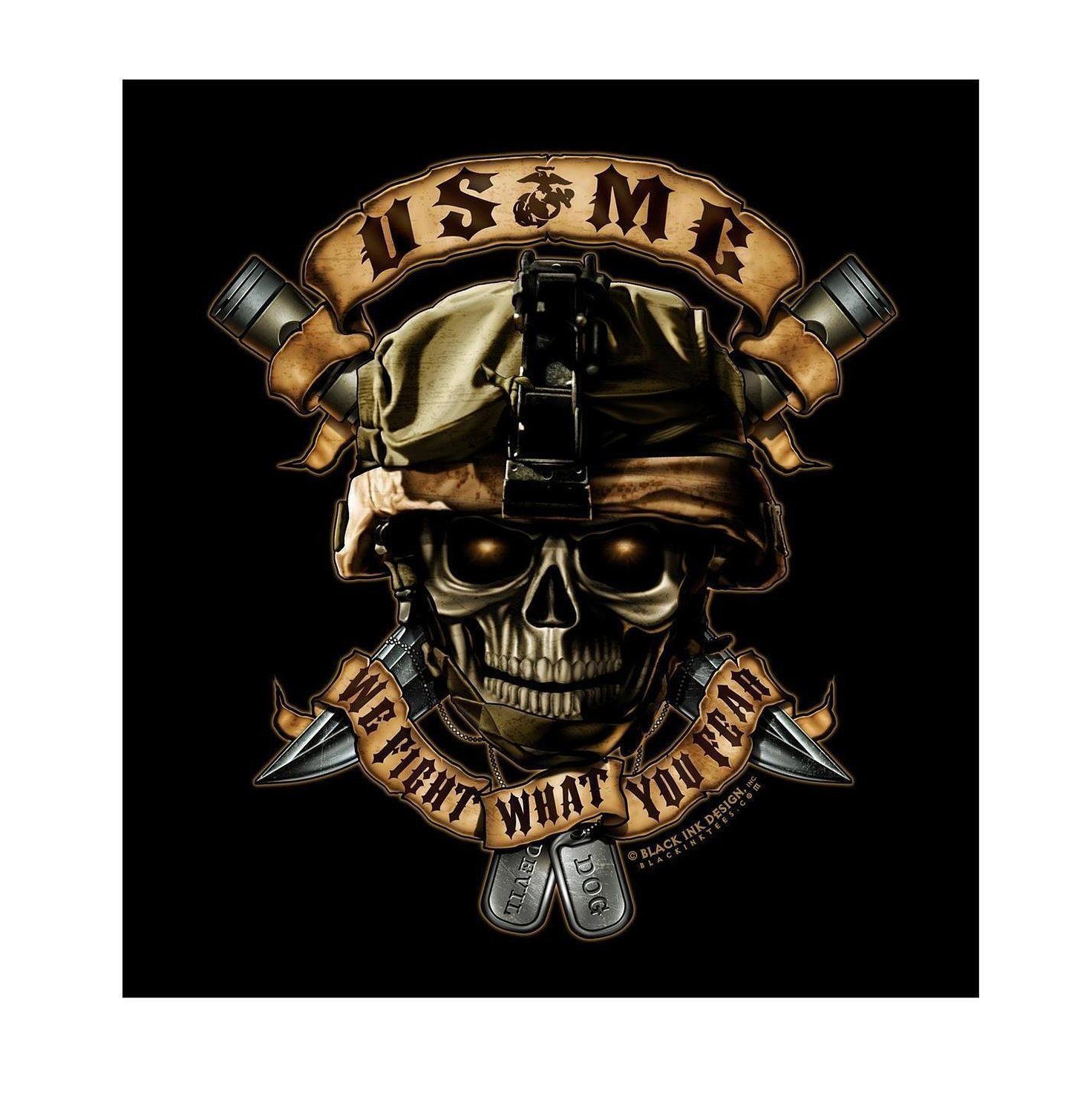 UNITED STATES MARINE CORPS (We Fight) POSTER 24 X 24 Inches - Posters