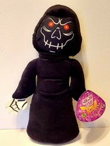 Sugar Loaf Grim Reaper Halloween Black Cloaked Skeleton Plush Stuffed Toy 14in - $8.90