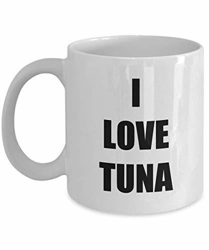 I Love Tuna Travel Mug Funny Gift Idea Novelty Gag Coffee Tea Cup 11 oz