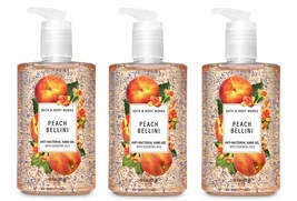 Bath & Body Works Peach Bellini Anti Bacterial Hand Gel 7.6 fl oz x3 - $22.99
