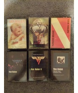Vintage 1980s Van Hallen Cassette Tapes Lot of 6 - $34.99