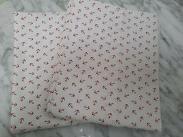 Ralph Lauren Pair of Standard Pillowcases Red Anchors ~ Very Nice Condition - $24.70
