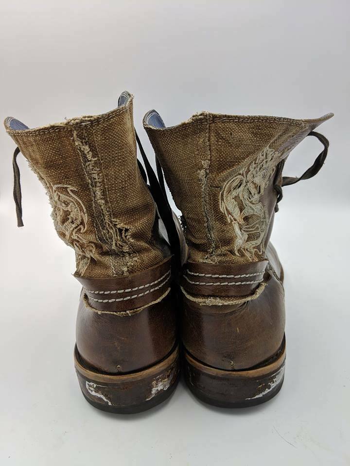 Mark Nason Dragon Leather Boots Made In Italy Size 12 Mens shoes - Boots