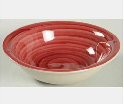 Soup/Cereal Bowl Swirl Cranberry Red by PHILIPPE RICHAR Set of 2 Width 6... - $13.85