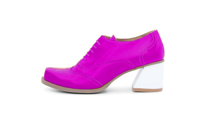 Dope FootWear Fuchsia Violet Wingtip Oxford Premium