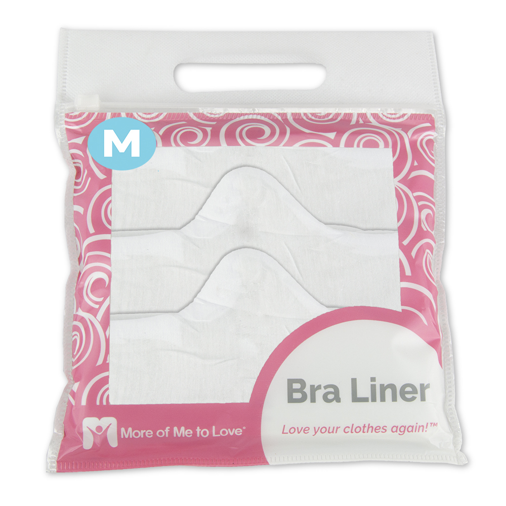 More of Me to Love Bra Liner (Pack of 3) Size M, White