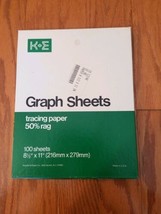 K+E Graph Tracing Paper Semi-Logarithmic Grid 7 Cycles x 60 div 46 6463 ... - $24.19