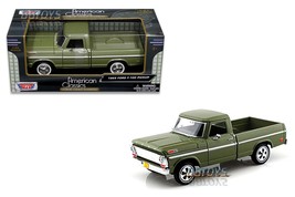 1969 Ford F-100 Pickup Truck Green 1/24 Diecast Model Car by Motormax  7... - $16.69