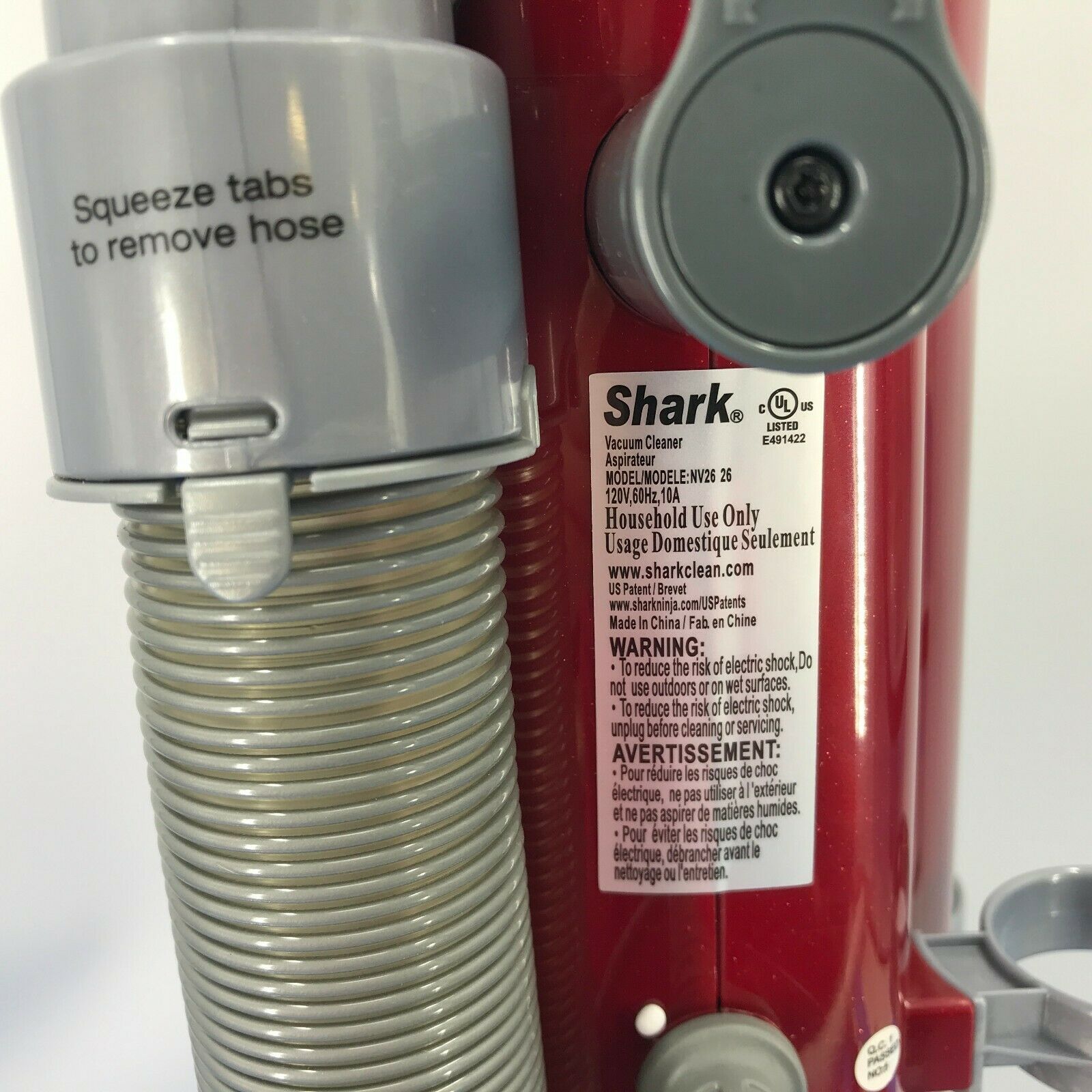 Shark Navigator NV26 Swivel Lightweight Vacuum Cleaner Red / In Box 