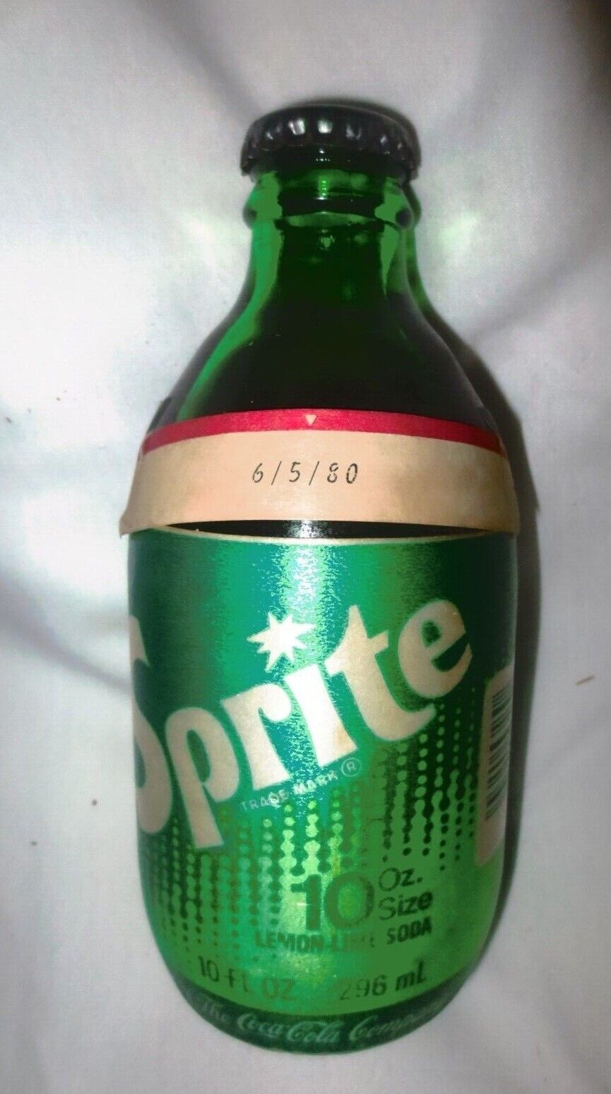 Sprite 10 oz Glass No Refill Bottle Full  foam label - $9.90