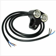 1" (25MM) MOTORCYCLE ON/OFF MANUAL RETURN DUAL SWITCH WITH BLUE LED