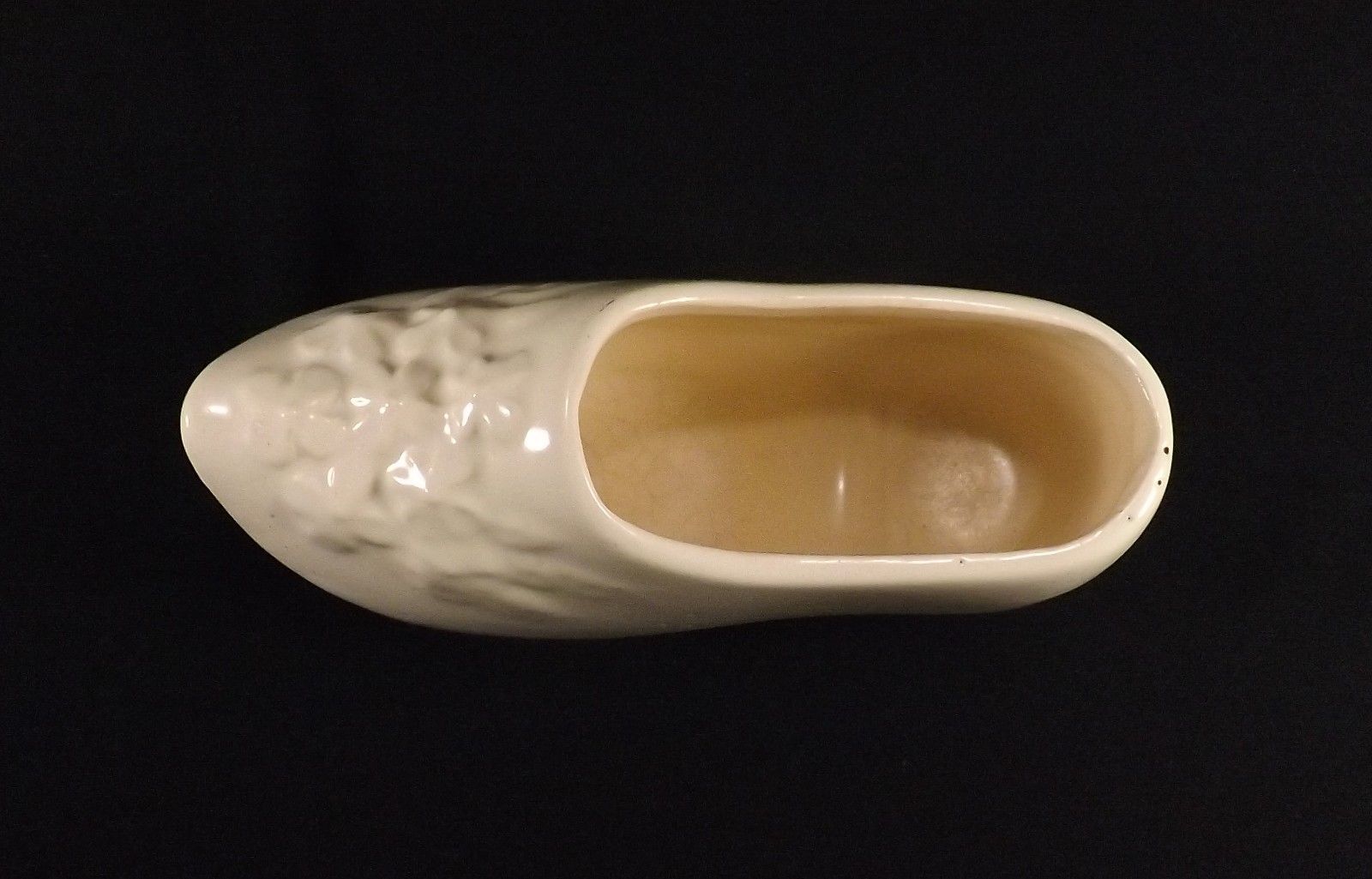 Vintage McCoy Pottery Dutch Shoe Planter Floral Design 6 1/2" x 3