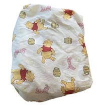 Vintage Disney Baby Winnie The Pooh Sunshine Patch Fitted Crib Sheet - $25.90