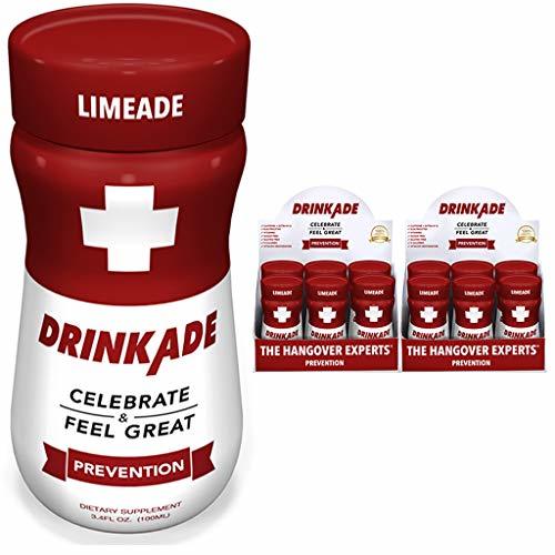 DrinkAde Hangover Prevention Hydration & Liver Detox 12 Pack with
