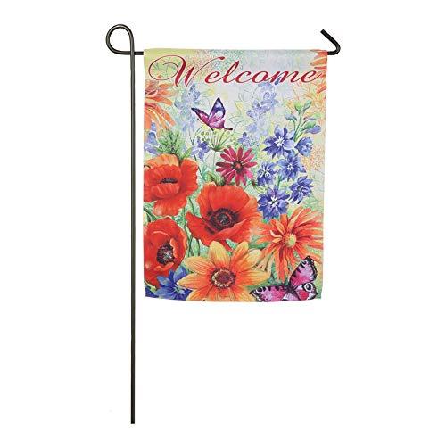 Primary image for Meadow Creek Bright Wildflowers Welcome Decorative Suede Garden Flag- 2 Sided,12