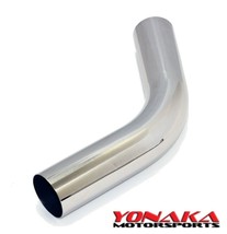Yonaka 2.5/" Polished 304 Stainless Steel 45 Degree Short Tight Radius Bend Elbow