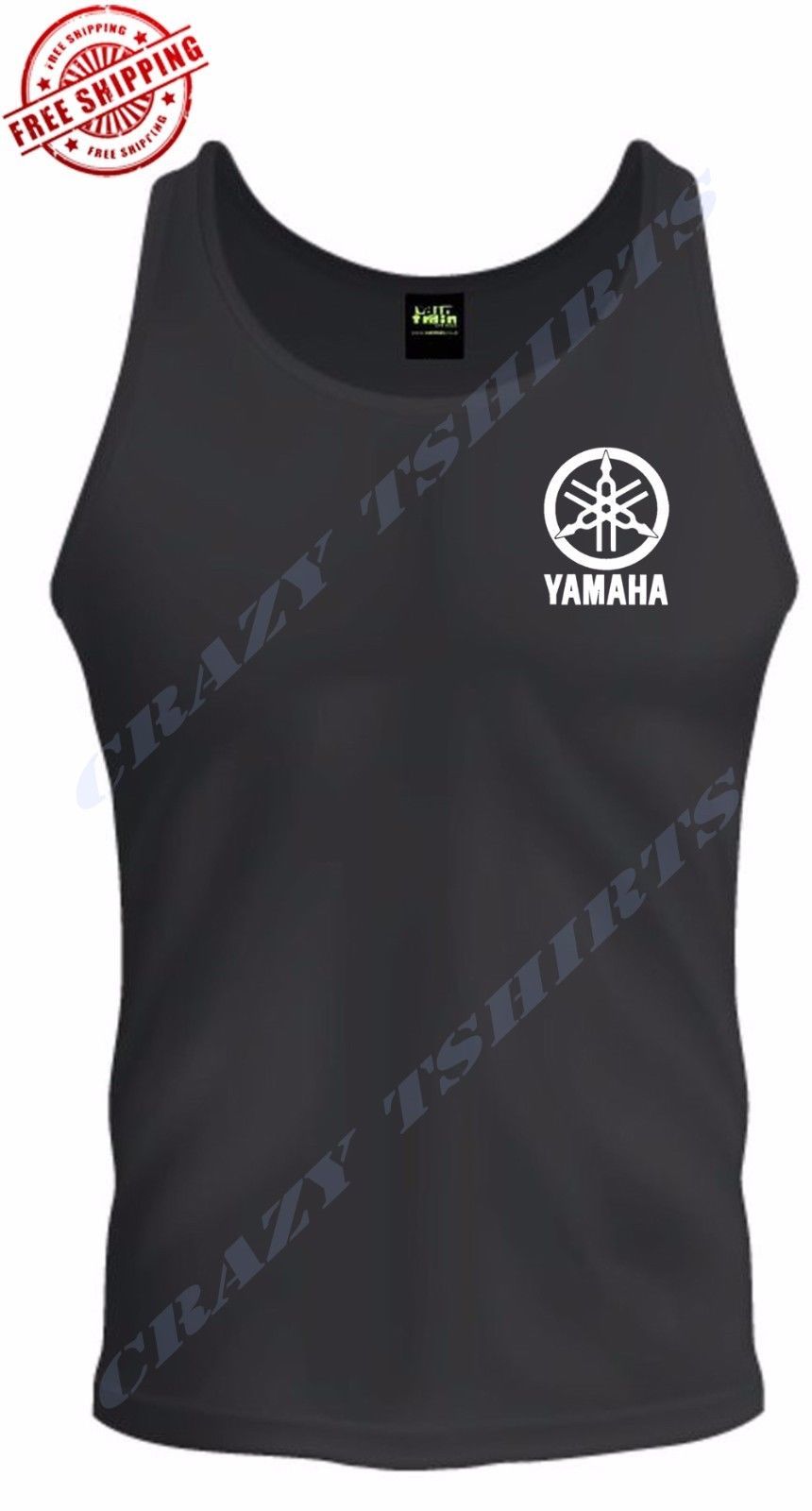 Yamaha Racing Black Long Sleeve TEE YZF R1 R6 YFZ Banshee Long Sleeve Tee
