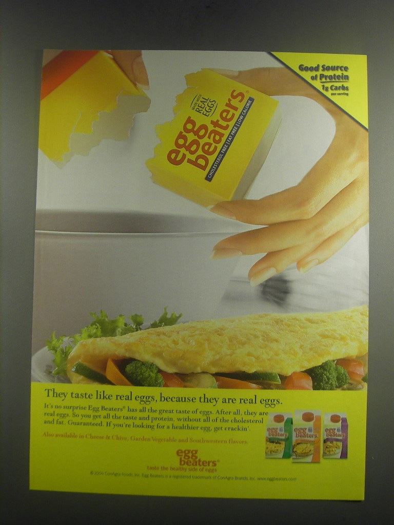 2004 Egg Beaters Ad They taste like real eggs, because they are real