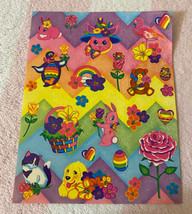 Vintage Lisa Frank Puppy Kitten Bunnies Flowers Rainbow Easter Stickers S233 - $24.99