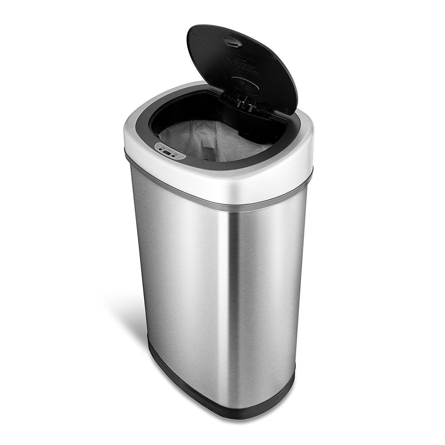 13.2 Gallon Infrared Touchless Automatic Stainless Steel Trash Can