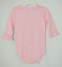 Blanks Boutique Pink Long Sleeve With Ruffle Bodysuit 3 To 6 Months - $18.00