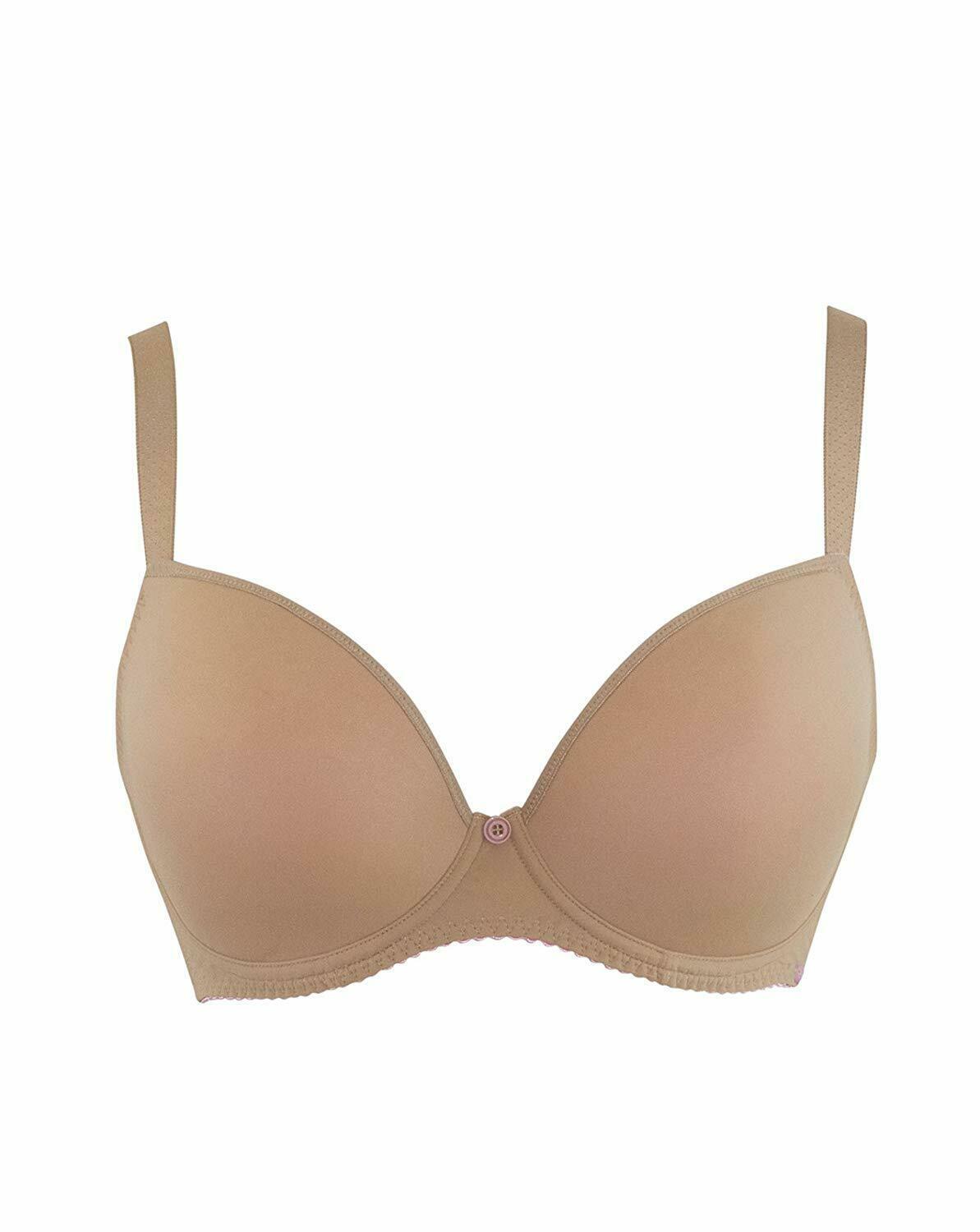 Curvy Kate LATTE Smoothie Soul Plunge T-Shirt Bra, US 28DD, UK 28DD ...