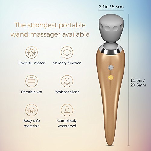 Yarosi Pro Best Massage Wand Most Powerful Premium Handheld Massager by