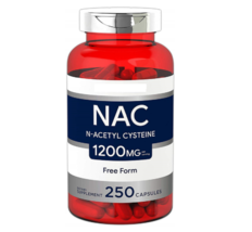 NOW N-Acetyl L-Cysteine  NAC 1200mg per 2 Caps  250 Caps  NAC 600mg Kosher - $29.65